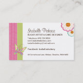 Wunderliche Bäckerei-Visitenkarte Visitenkarte (Rückseite)