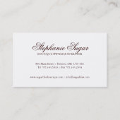 Wunderliche Bäckerei-Visitenkarten Visitenkarte (Rückseite)