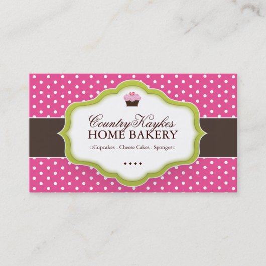 Wunderliche Bäckerei-Visitenkarten Visitenkarte (Vorderseite)