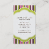 Wunderliche Bäckerei-Visitenkarten Visitenkarte (Rückseite)