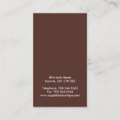 Wunderliche Bäckerei-Visitenkarten Visitenkarte (Rückseite)