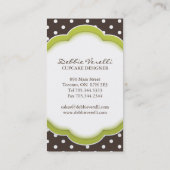 Wunderliche Bäckerei-Visitenkarten Visitenkarte (Rückseite)