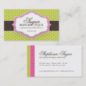 Wunderliche Bäckerei-Visitenkarten Visitenkarte (Vorne/Hinten)