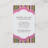 Wunderliche Bäckerei-Visitenkarten Visitenkarte (Rückseite)