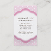 Wunderliche Bäckerei-Visitenkarten Visitenkarte (Rückseite)