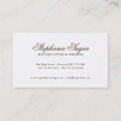 Wunderliche Bäckerei-Visitenkarten Visitenkarte (Rückseite)