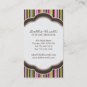 Wunderliche Bäckerei-Visitenkarten Visitenkarte (Rückseite)