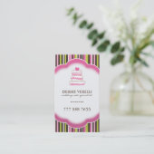 Wunderliche Bäckerei-Visitenkarten Visitenkarte (Stehend Vorderseite)