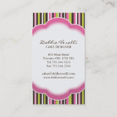 Wunderliche Bäckerei-Visitenkarten Visitenkarte (Rückseite)