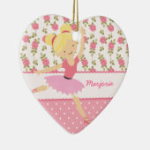 Wunderliche Ballerina-rosa Girly mit Keramik Ornament (Rechts)