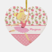 Wunderliche Ballerina-rosa Girly mit Keramik Ornament (Vorne)