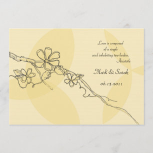 Wunderliche Blumen, die Iinvitation 2 Wedding sind Einladung