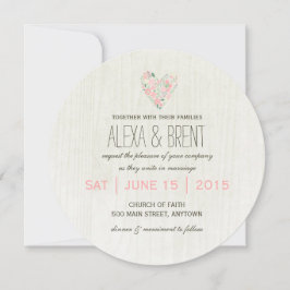 Wunderliche botanische Hochzeits-Einladungen Einladung