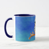 Wunderliche bunte Eulen-kundengerechte Tasse (Links)