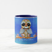 Wunderliche bunte Eulen-kundengerechte Tasse (Zentrum)