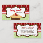 Wunderliche Erdbeertorten-Bäckerei Visitenkarte (Vorne/Hinten)