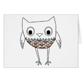 Wunderliche Eulen-orange blaues