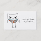 Wunderliche Eulen-Waldgeschöpfe, Kindertagesstätte Visitenkarte (Vorderseite)