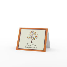 Wunderliche Fall-Baum-Hochzeit danken Ihnen