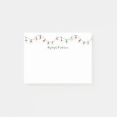 Wunderliche farbige Weihnachtslichter Post-it Klebezettel (Vorderseite)