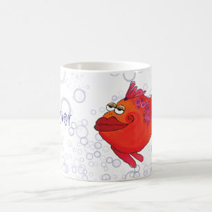 Wunderliche Fisch-Grafik Kaffeetasse