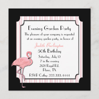 Wunderliche Flamingo-Party Einladung