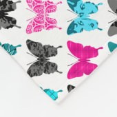 Wunderliche Flügel: Beeren und Blues Fleecedecke (Ecke)