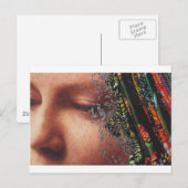 Wunderliche Frauen-Kunst-Collage Postkarte (Vorne/Hinten)