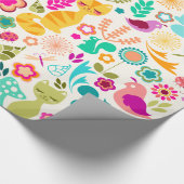 Wunderliche Garten-Miezekatze - Packpapier (Ecke)