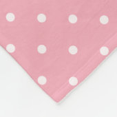 Wunderliche Girly rosa mit Blumenballerina Fleecedecke (Ecke)