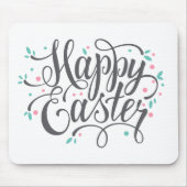 Wunderliche glückliche Ostern-Kalligraphie | Mousepad (Vorne)