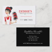 Wunderliche Haus-Reinigung hält Visitenkarten Visitenkarte (Vorne/Hinten)