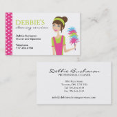 Wunderliche Haus-Reinigung hält Visitenkarten Visitenkarte (Vorne/Hinten)