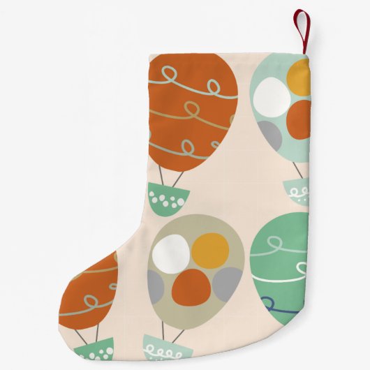 Wunderliche Heißluft-Ballone Kleiner Weihnachtsstrumpf (Rückseite)