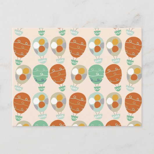 Wunderliche Heißluft-Ballone Postkarte (Vorderseite)