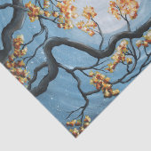 Wunderliche Katze in der Baum-Vollmond-Malerei Seidenpapier (Ausschnitt)