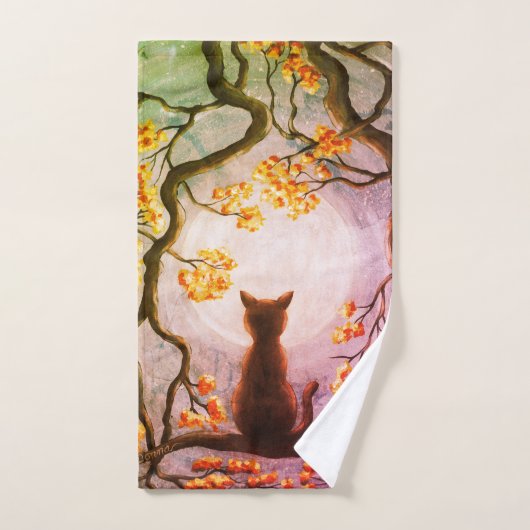 Wunderliche Katze in der Handtuch (Handtuch)