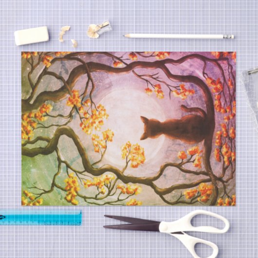 Wunderliche Katze in der Seidenpapier (Handwerk)