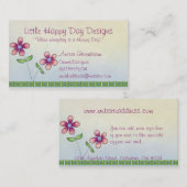 Wunderliche kleine Blumen-niedliche Visitenkarte (Vorne/Hinten)