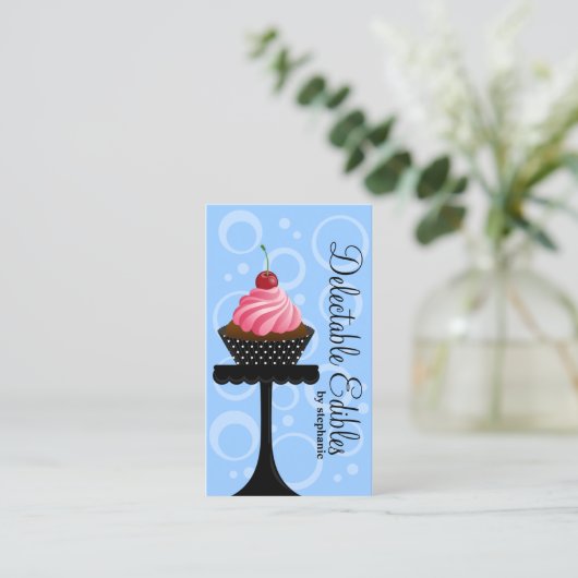 Wunderliche Kuchen-Bäckerei Visitenkarte (Stehend Vorderseite)