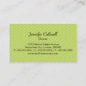 Wunderliche Kuchen-Bäckerei Visitenkarte (Rückseite)