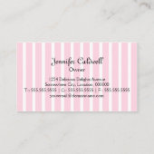 Wunderliche Kuchen-Bäckerei Visitenkarte (Rückseite)