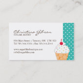 Wunderliche Kuchen-Künstler-Visitenkarten Visitenkarte (Rückseite)