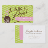 Wunderliche Kuchen-Pop-Geschäfts-Karte Visitenkarte (Vorne/Hinten)