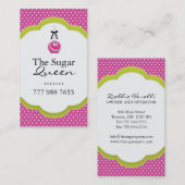 Wunderliche Kuchen-Pop-Geschäfts-Karten Visitenkarte (Vorne/Hinten)