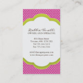 Wunderliche Kuchen-Pop-Geschäfts-Karten Visitenkarte (Rückseite)