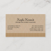 Wunderliche Kuchen-Pop-Nachtisch-Tabellen Visitenkarte (Rückseite)