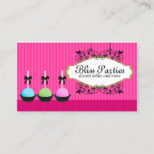 Wunderliche Kuchen-Pop-Nachtische Visitenkarte (Vorderseite)