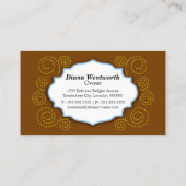 Wunderliche Kuchen-u. Wirbels-Bäckerei Visitenkarte (Rückseite)