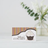 Wunderliche Kuchen-Visitenkarten der Bäckerei-| Visitenkarte (Stehend Vorderseite)